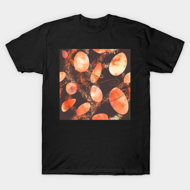 Blazeteroids - fiery asteroids T-Shirt by nobelbunt